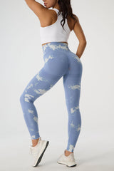 Tie-Dye High Waist Active Pants - 808Lush