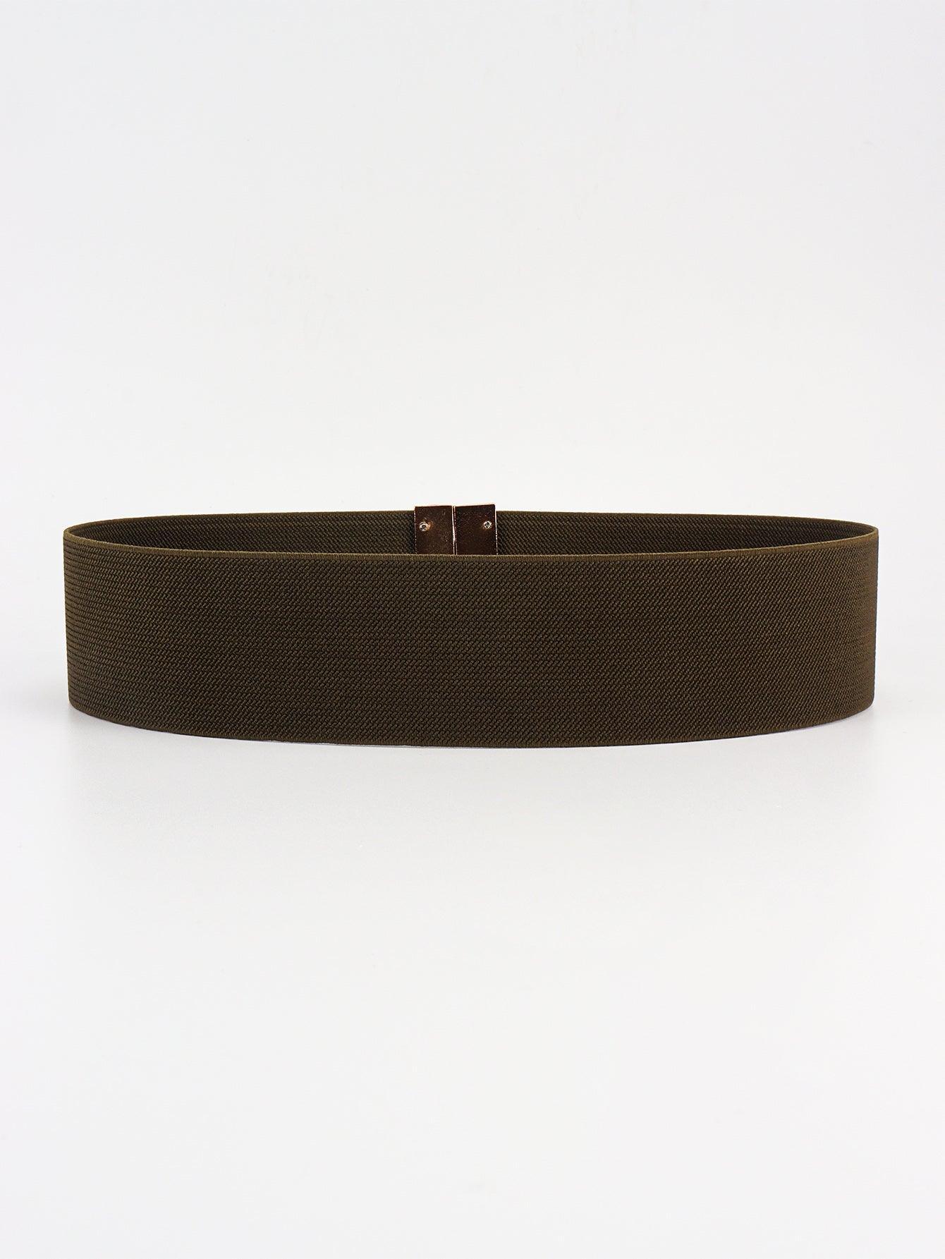 Alloy Buckle Elastic Belt - 808Lush