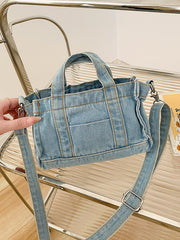 Adored Denim Shoulder Bag - 808Lush