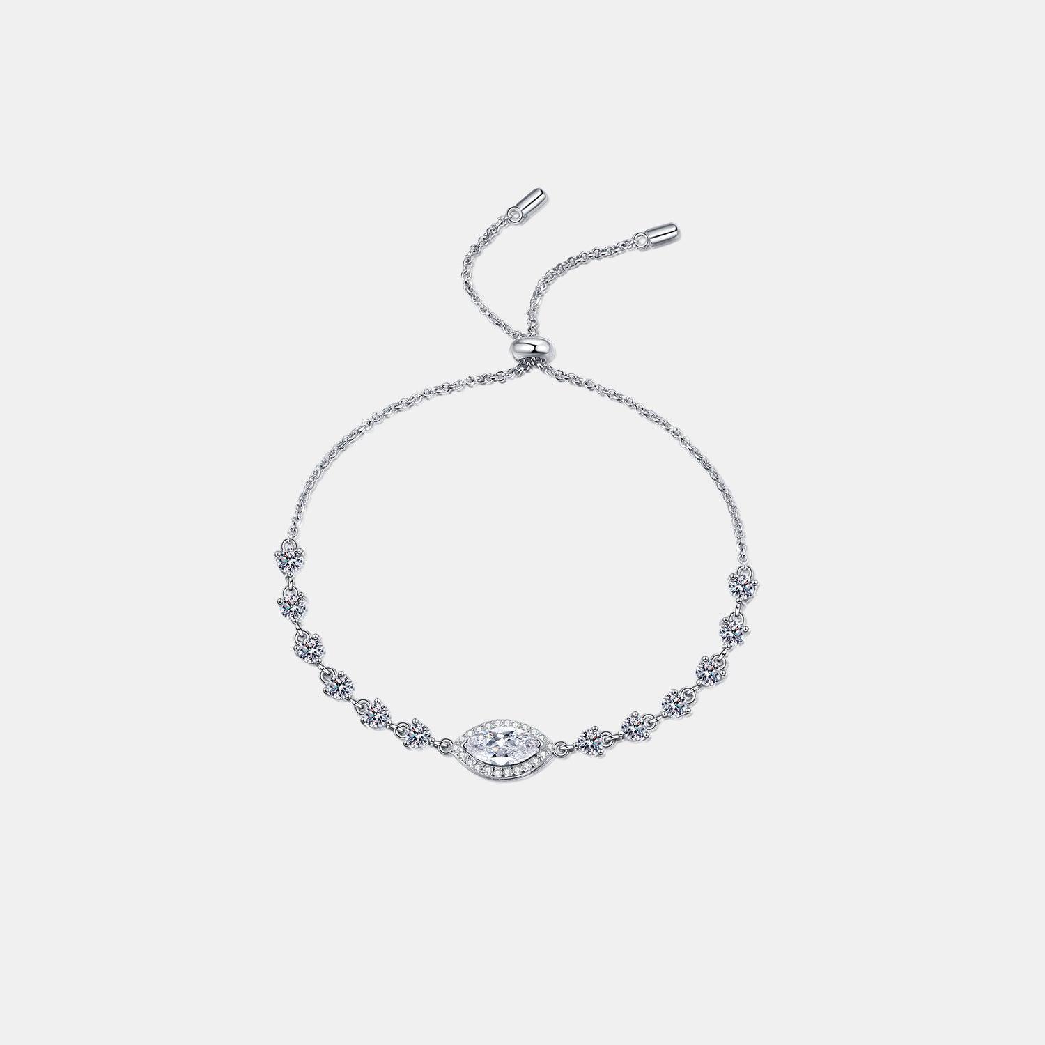 1 Carat Moissanite 925 Sterling Silver Bracelet - 808Lush