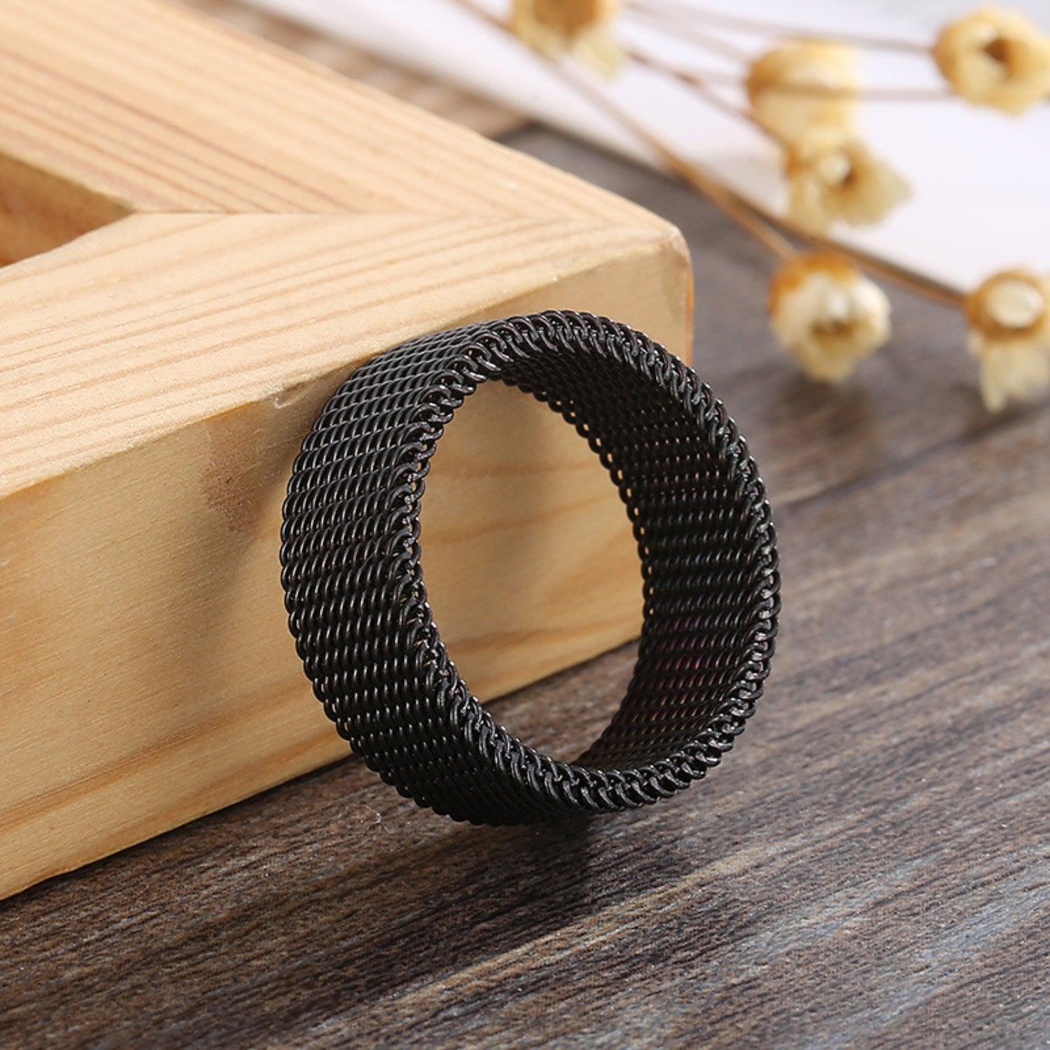 Weave Stainless Steel Ring - 808Lush