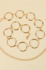 Circle Ring Chain Belt - 808Lush