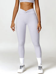 Twisted High Waist Active Pants with Pockets - 808Lush