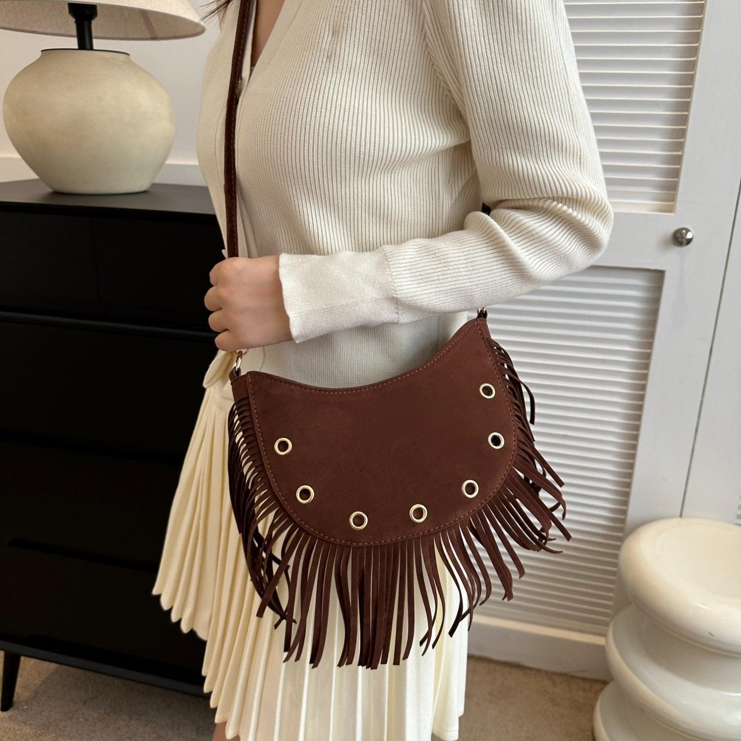 Fringe Detail Crossbody Bag - 808Lush