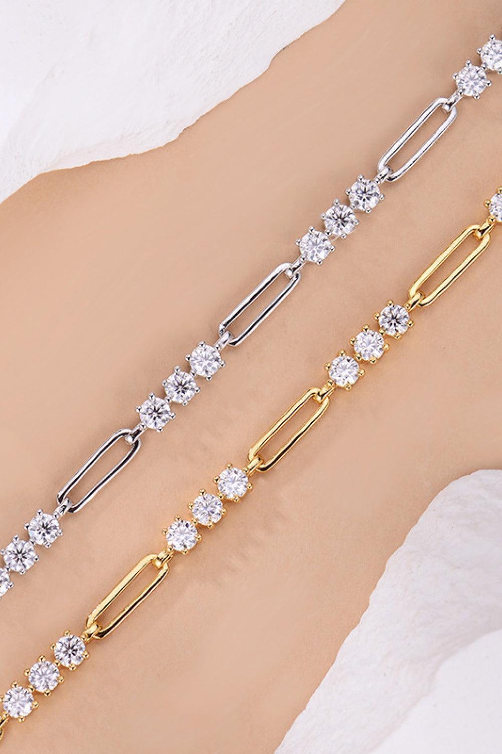 1.8 Carat Moissanite 925 Sterling Silver Bracelet - 808Lush