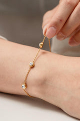 Inlaid Zircon Stainless Steel Bracelet - 808Lush