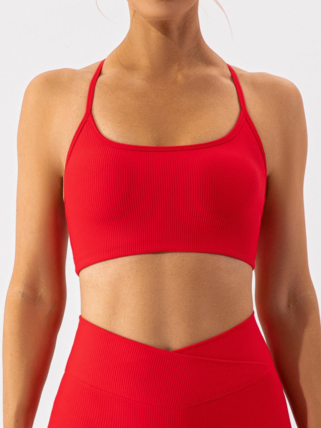 Spaghetti Strap Active Bra - 808Lush