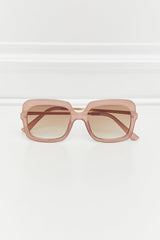 Square Metal-Plastic Hybrid Temple Sunglasses - 808Lush