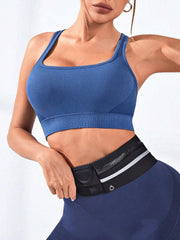 Square Neck Active Bra - 808Lush