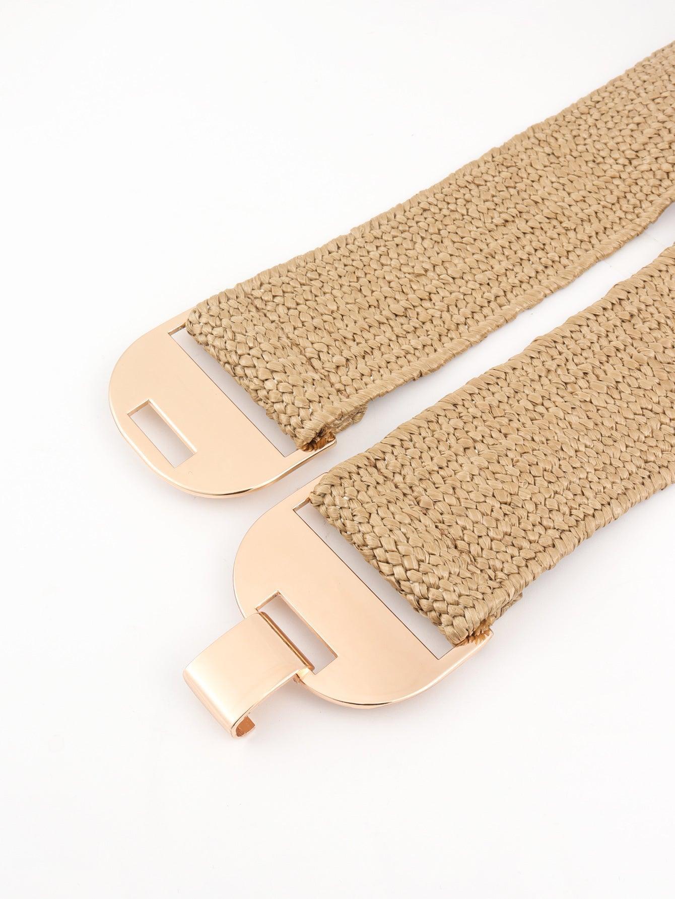 Alloy Buckle Elastic Belt - 808Lush