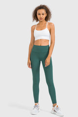 High Rise Yoga Leggings with Side Pocket - 808Lush