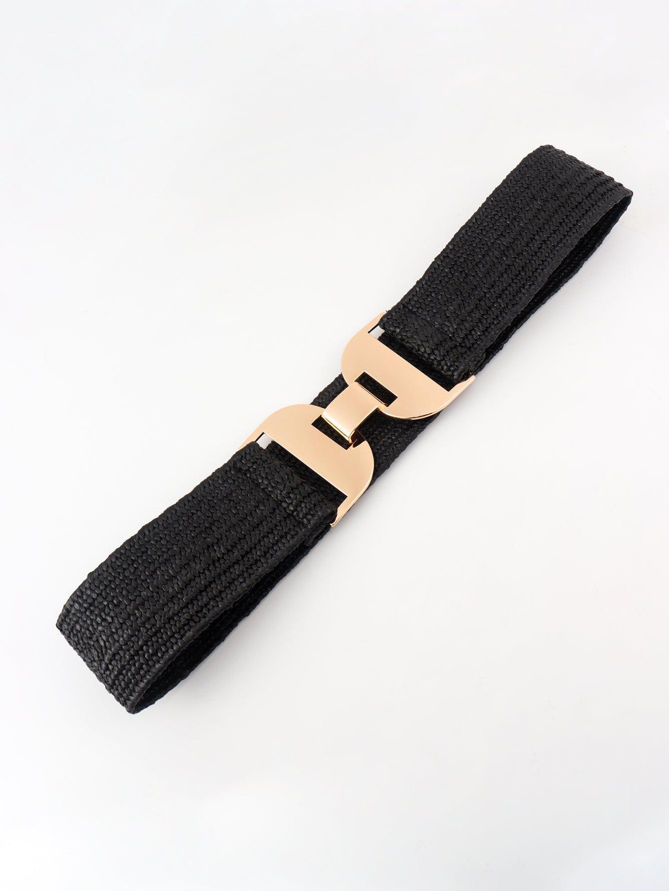 Alloy Buckle Elastic Belt - 808Lush