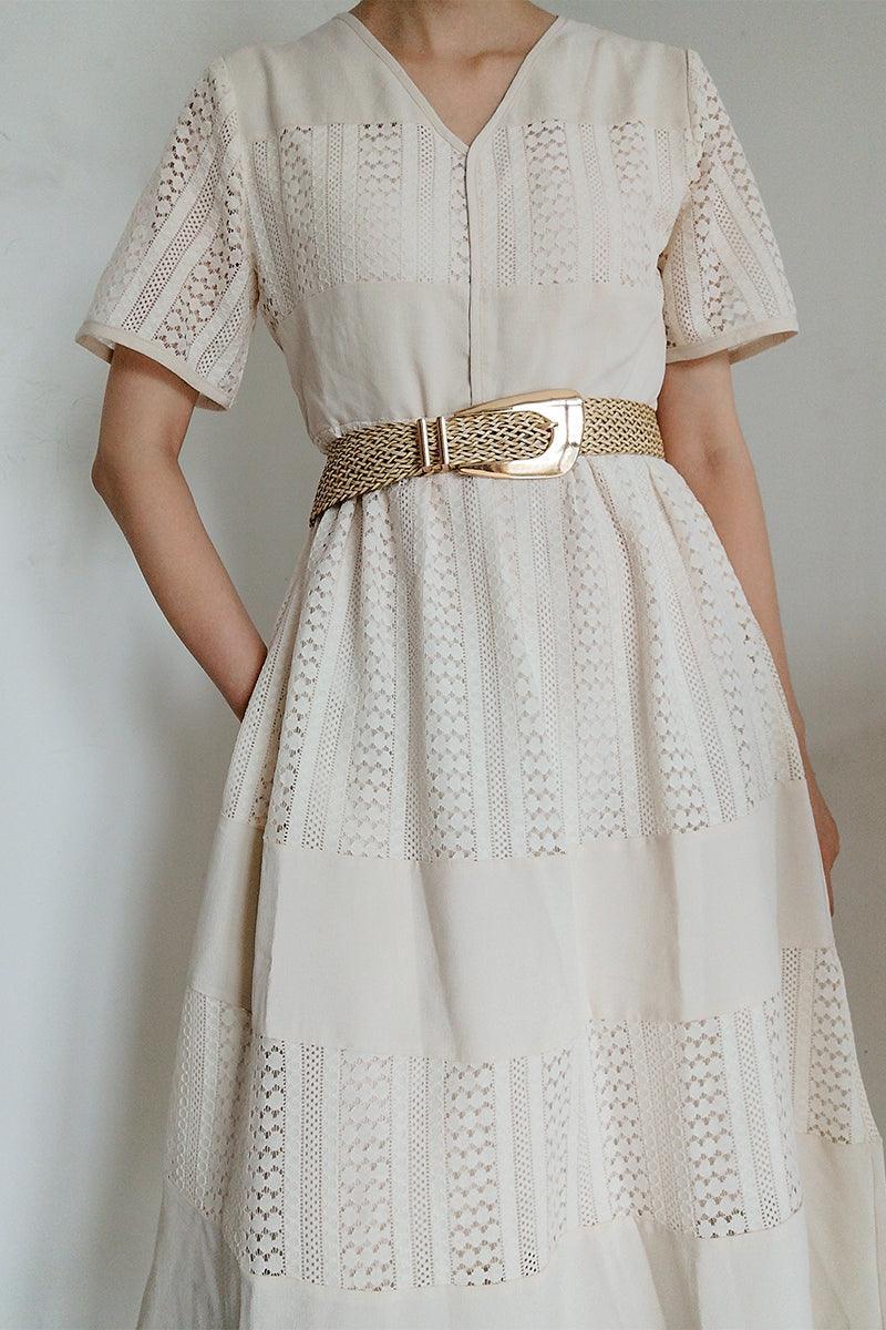 Irregular Buckle Braid Belt - 808Lush