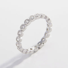 925 Sterling Silver Zircon Ring - 808Lush