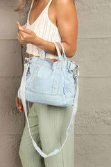 Adored Denim Shoulder Bag - 808Lush