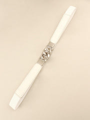 Zinc Alloy Buckle Elastic PU Belt - 808Lush