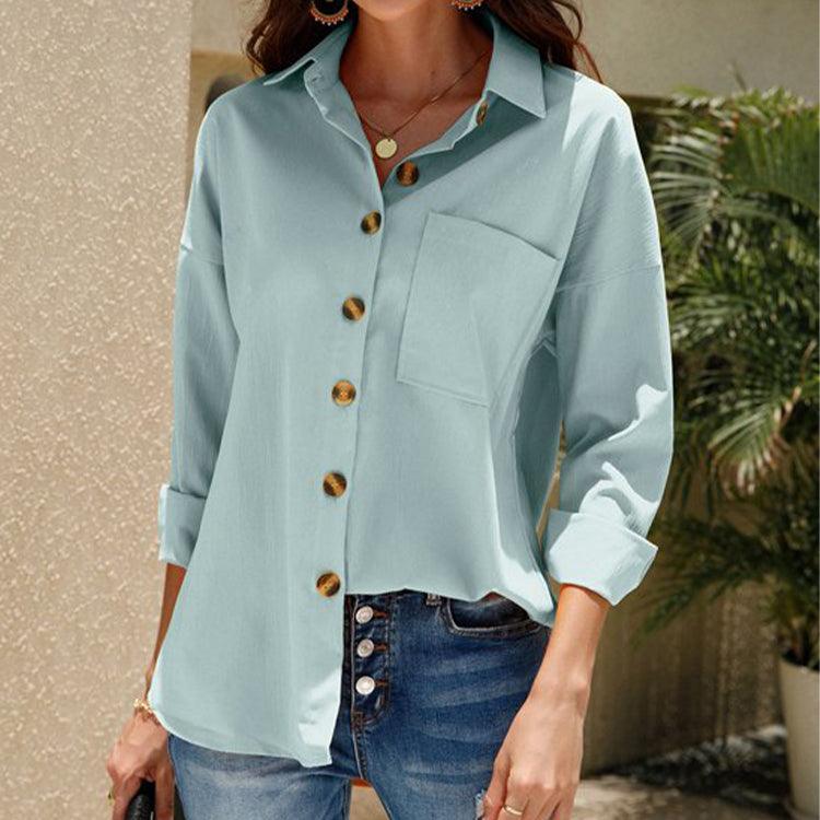 Casual Plus Size Long Sleeve Shirt Top - 808Lush