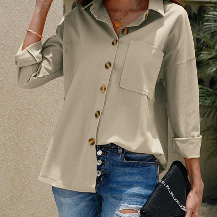 Casual Plus Size Long Sleeve Shirt Top - 808Lush