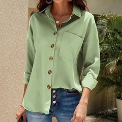 Casual Plus Size Long Sleeve Shirt Top - 808Lush