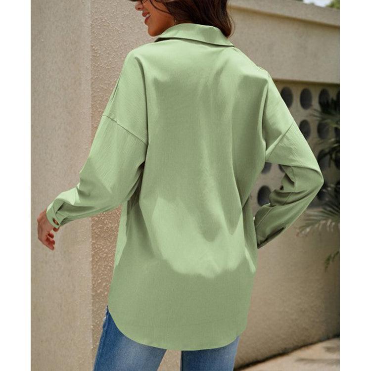 Casual Plus Size Long Sleeve Shirt Top - 808Lush