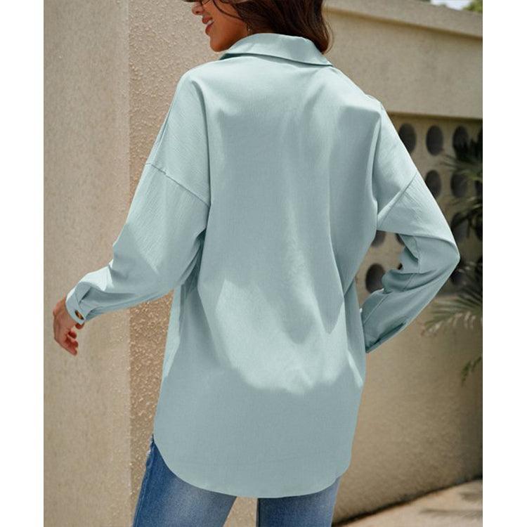 Casual Plus Size Long Sleeve Shirt Top - 808Lush