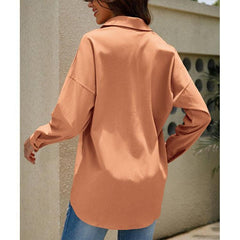 Casual Plus Size Long Sleeve Shirt Top - 808Lush