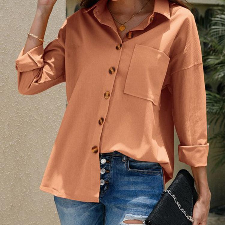 Casual Plus Size Long Sleeve Shirt Top - 808Lush