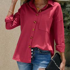 Casual Plus Size Long Sleeve Shirt Top - 808Lush