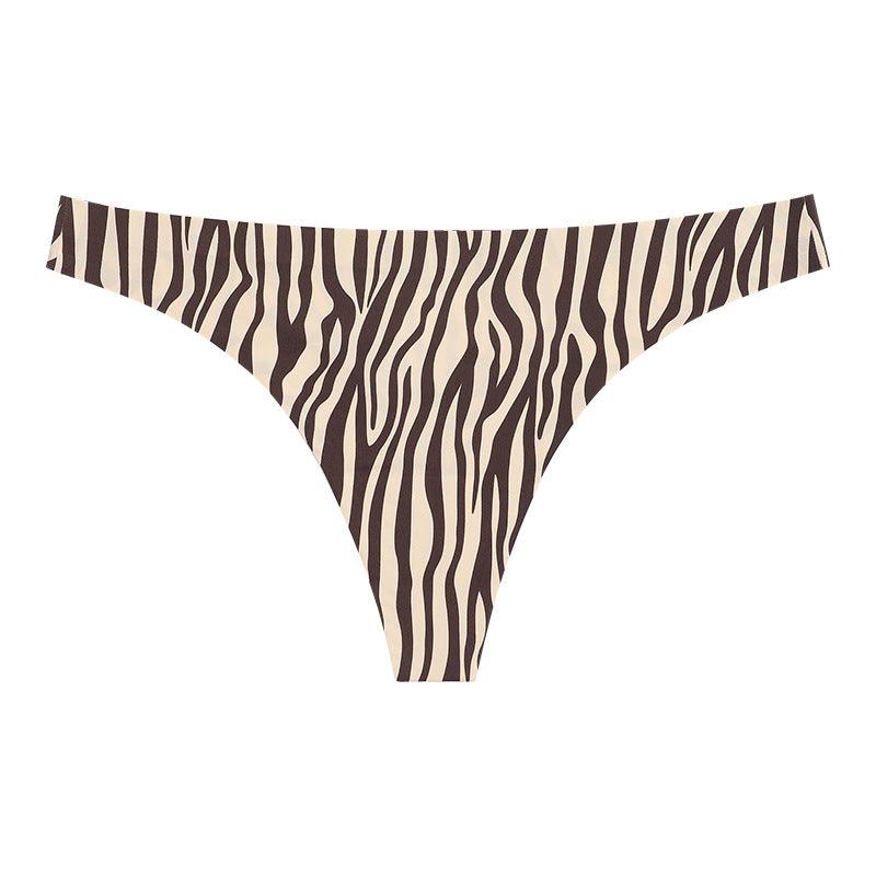 Leopard Print Seamless T Back Ladies Low Waist Sexy Panty - 808Lush