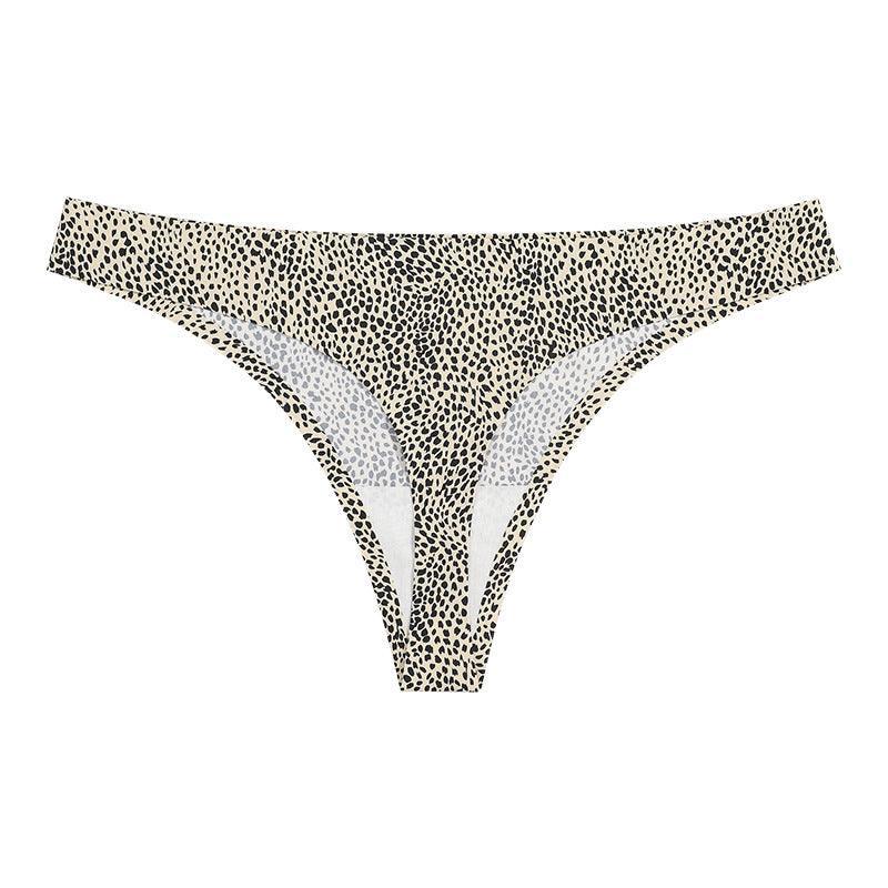 Leopard Print Seamless T Back Ladies Low Waist Sexy Panty - 808Lush