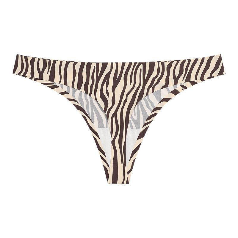 Leopard Print Seamless T Back Ladies Low Waist Sexy Panty - 808Lush