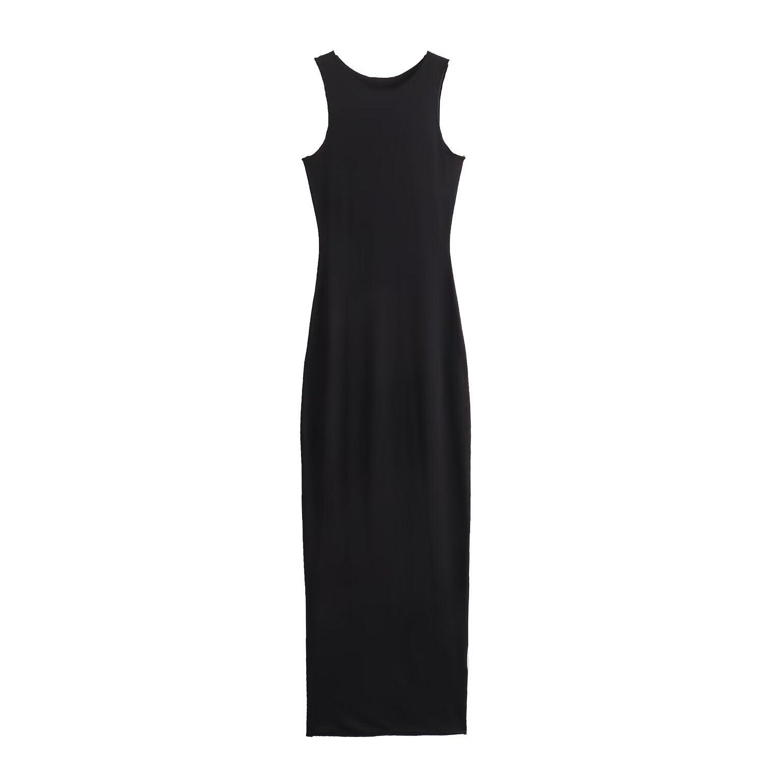 Sexy Sleeveless Slit Vest Maxi Dress - 808Lush