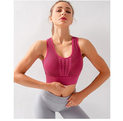 Back Seamless Shockproof Yoga Sports Bra