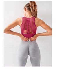 Back Seamless Shockproof Yoga Sports Bra