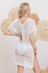 Woven Mesh Sexy Beach Cover Up