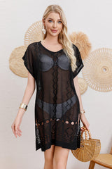 Woven Mesh Sexy Beach Cover Up