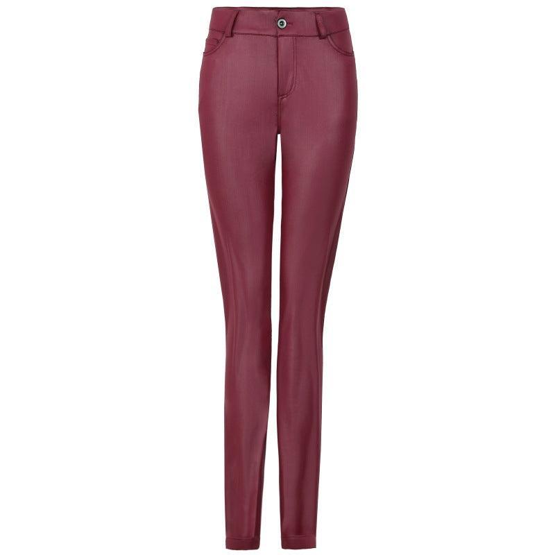 Leather Pants Casual Sexy Skinny Pants - 808Lush