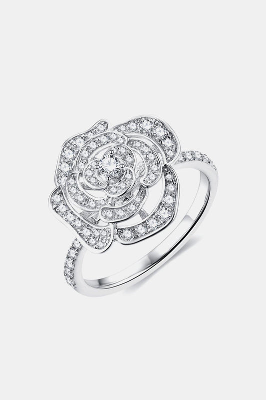 Moissanite Flower Shape Ring - 808Lush