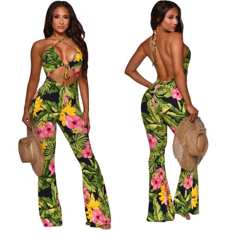 Sexy Women Floral Jumpsuit - 808Lush