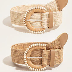 Bead Buckle Woven Belt - 808Lush