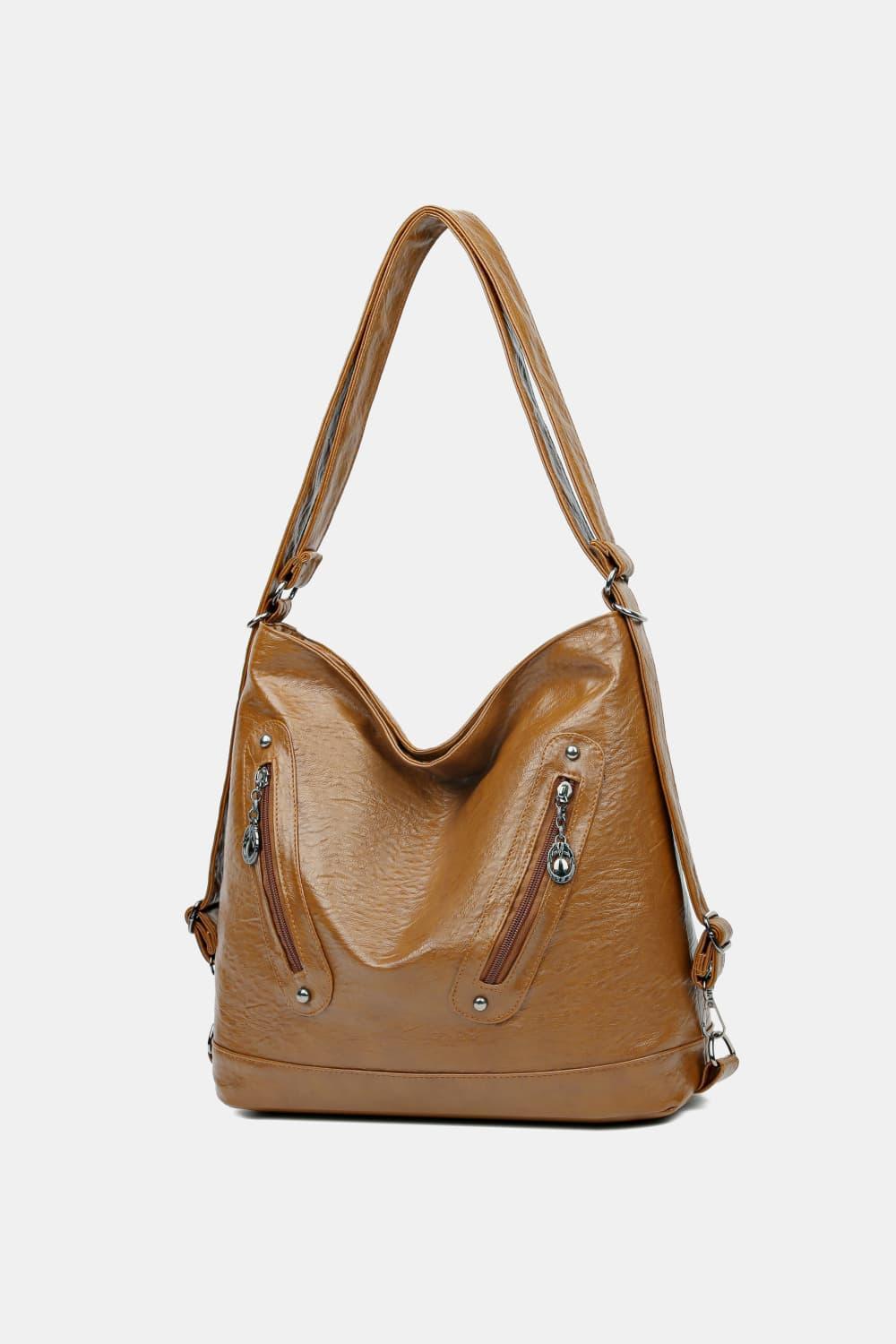 PU Leather Shoulder Bag - 808Lush