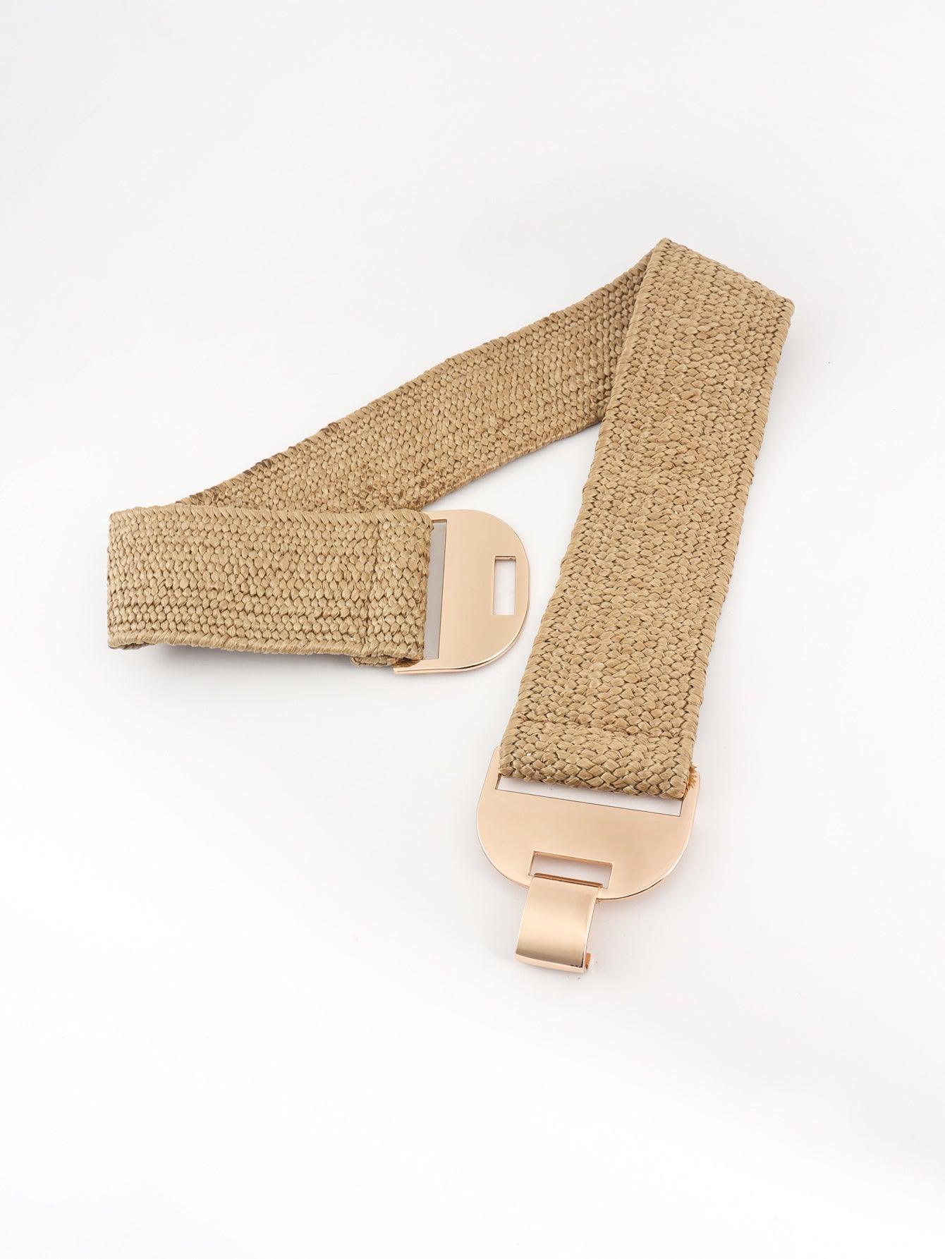 Alloy Buckle Elastic Belt - 808Lush