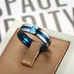 Contrast Titanium Steel Ring - 808Lush