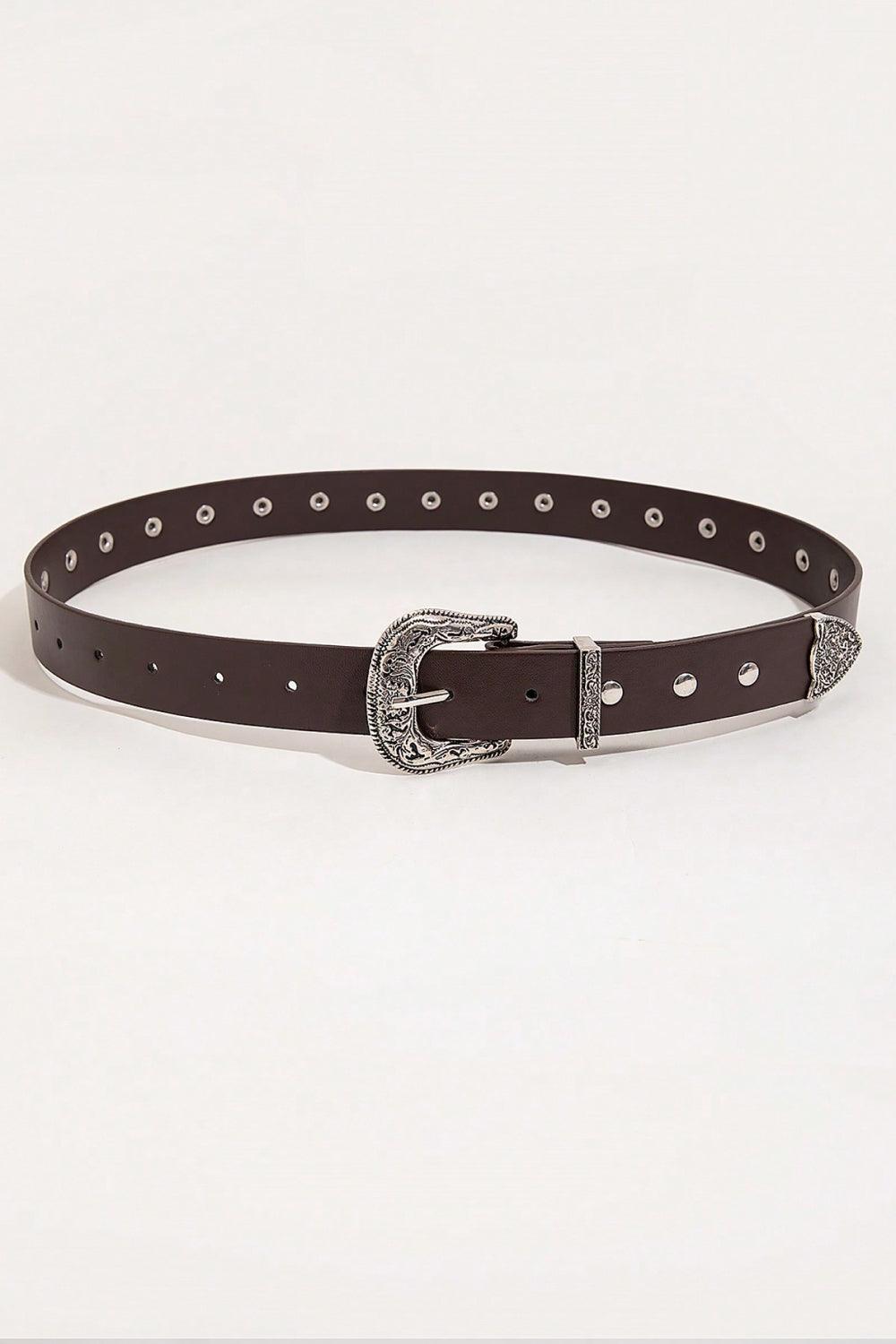 PU Leather Studded Belt - 808Lush