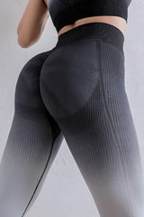 Gradient High Waist Sports Leggings - 808Lush