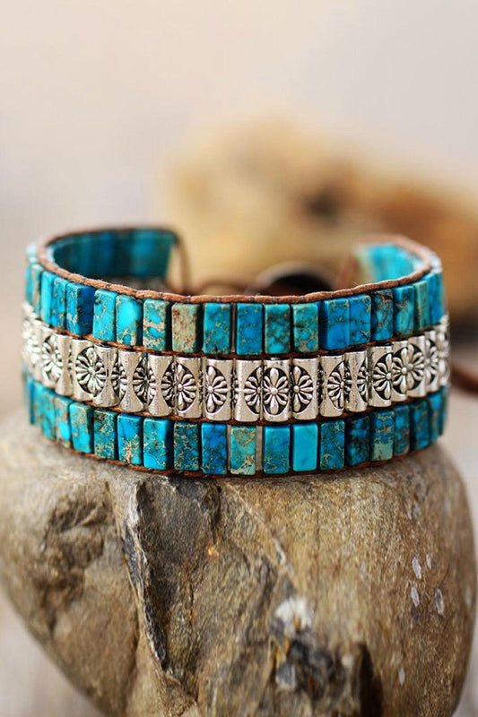 Handmade Triple Layer Natural Stone Bracelet - 808Lush