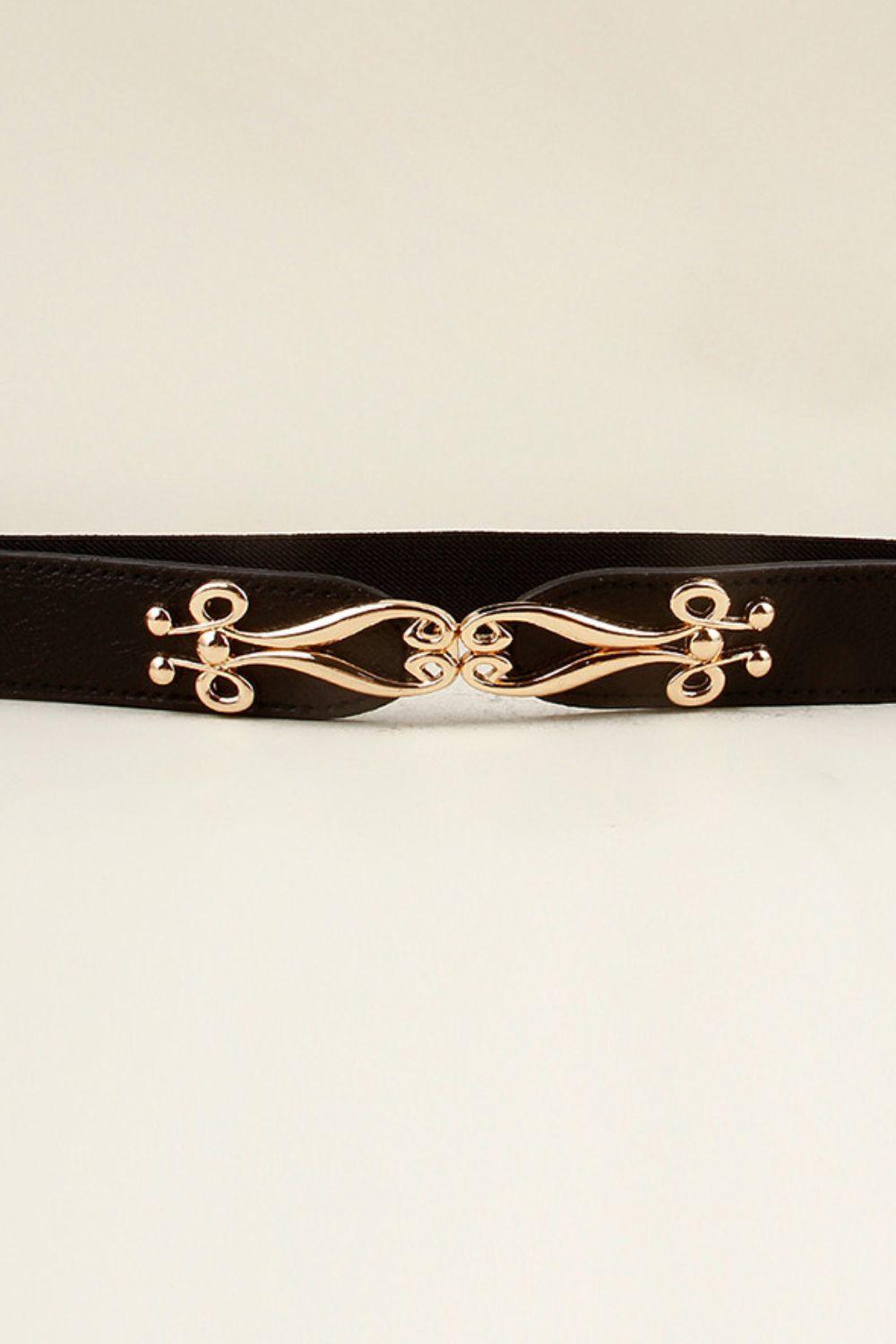 Alloy Buckle Elastic Belt - 808Lush