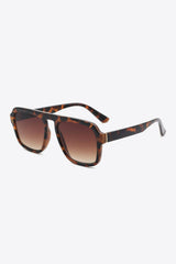 Tortoiseshell Square Polycarbonate Frame Sunglasses - 808Lush