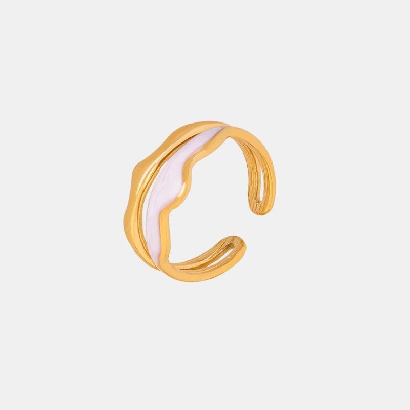 18K Gold-Plated Open Ring - 808Lush