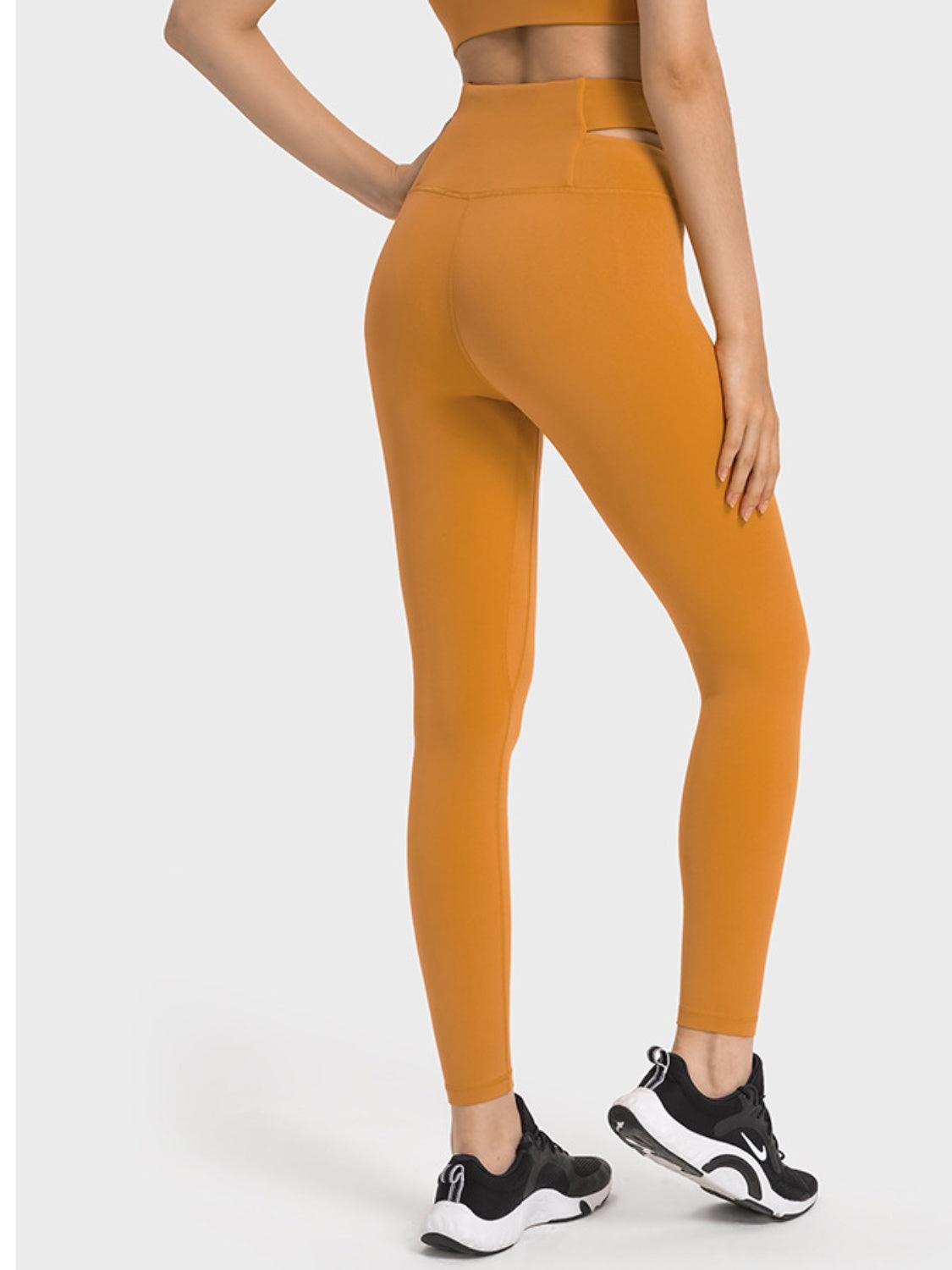 Crisscross Cutout Sports Leggings - 808Lush